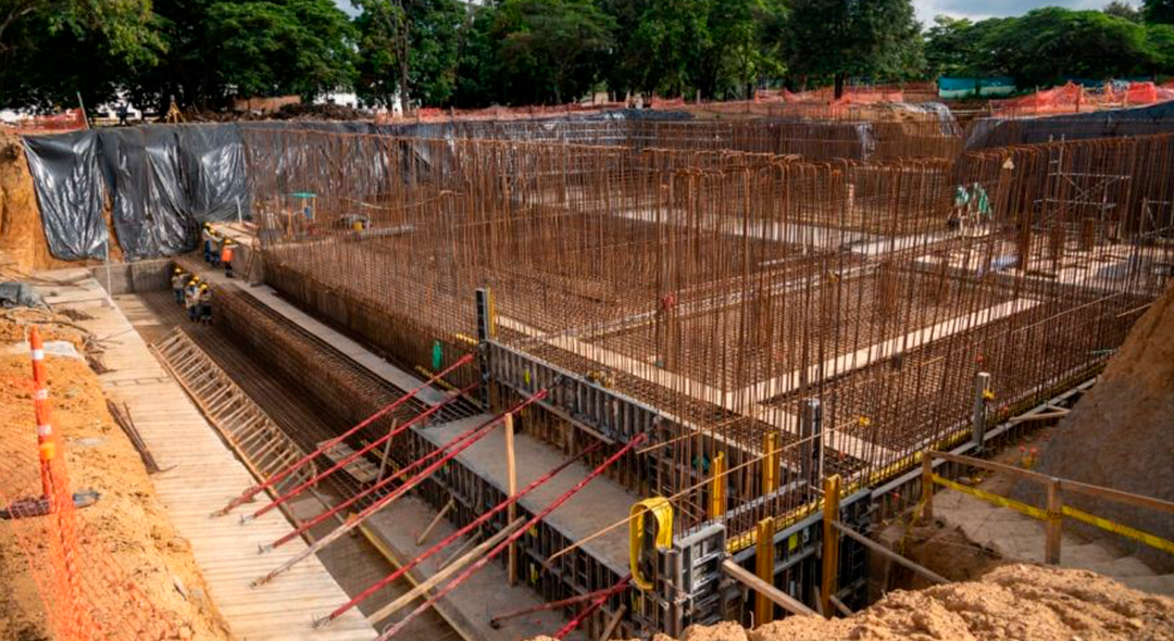 Obras del Acueducto Metropolitano Franciso de Paula Santander, en Norte de Santander. Foto: cortesía Gobernación Norte de Santander