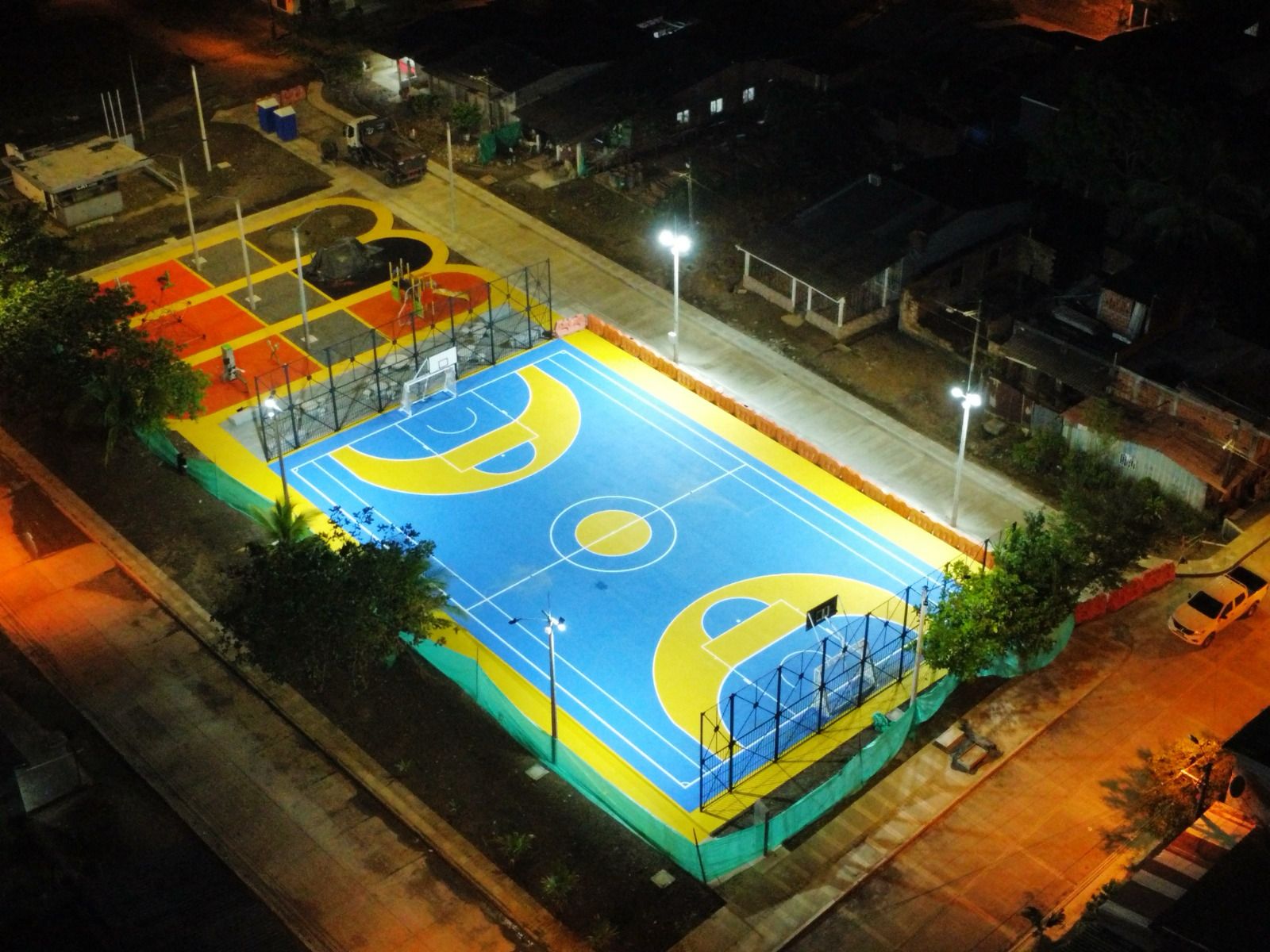 FOTOGRAFÍA TOMA AÉREA PARQUE BARRIO HOOVER QUINTERO