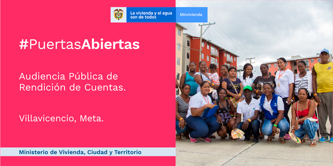 Minvivienda invita a los colombianos a participar en la Rendicion de Cuentas Puertas Abiertas