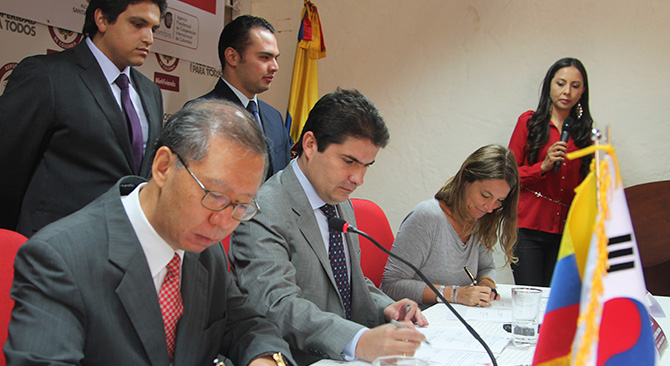 Colombia y Corea firman acuerdo de cooperación para el desarrollo del Plan Maestro del Macroproyecto Ecociudad Navarro de Cali