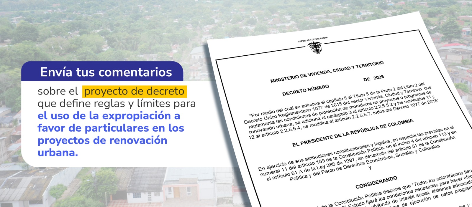 PIEZA GRAFICA COMUNICADO RENOVACION URBANA