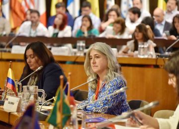 Ministra de Vivienda participa en XXXI asamblea de MINURVI en Chile. Foto: cortesía ECLAC - prensa sede Cepal