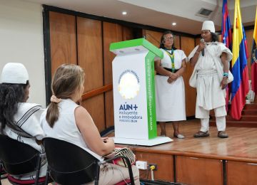FOTOGRAFÍA COMUNIDADES INDÍGENAS DEL PAÍS PRESENTES EN EL ENCUENTRO: SABERES SOBRE EL AGUA