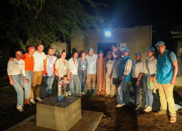 FOTOGRAFÍA entrega del Centro de Producción de Agua Potable para la comunidad de La Gloria, en el municipio de Manaure.
