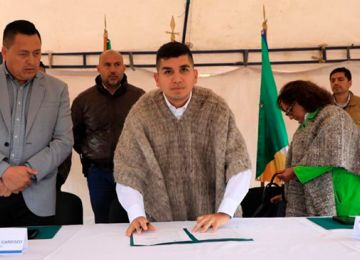 Minvivienda le cumple a Aquitania con la primera piedra del alcantarillado de aguas lluvias en Aquitania Boyaca