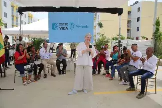 Ministra de Vivienda. Foto: Sharon Duran (MVCT)